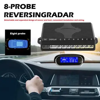 

8 Sensors Car Parking Sensor Kit High-quality ABS Digital Display Reverse Radar Monitor System Car Electronics 110x90x50mm