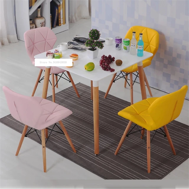 Silla de tocador moderna para el hogar, muebles de estilo creativo con  respaldo cómodo - AliExpress