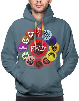 

KMYUROOL Unisex Mens RWBBY Rose 3D Graphic Print Realistic Casual Long Sleeve Hoodie Pullover Sweatshirt men women