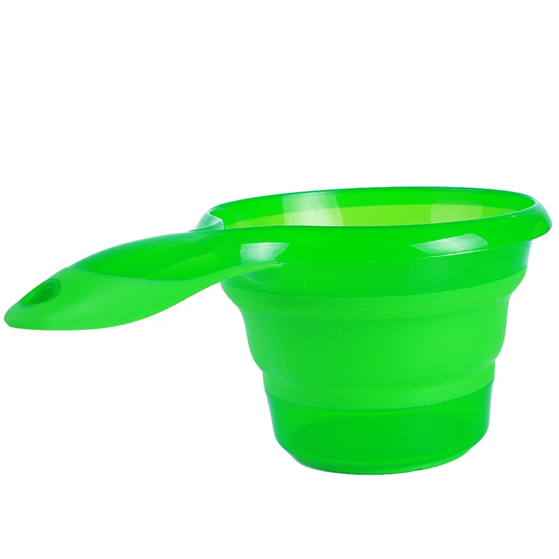 4 Colors Folding Silicone+PP Multi-function Folding Measuring Spoon Food Bags Water Bowl Measuring Cup Food Spoon