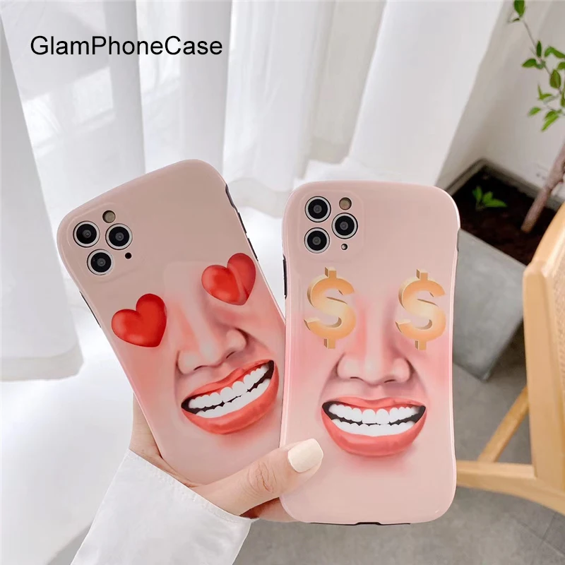 GlamPhone чехол Funny Expression для телефона iphone 2 11Pro/Max X XS Max XR Мягкий силиконовый iPhone11 7 8Plus