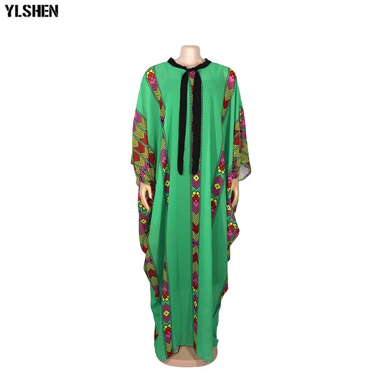 African Dresses For Women Clothes Dashiki Pearl Chiffon Africa Clothing 2019 High Quality Boubou Robe Africaine Party Long Dress 14