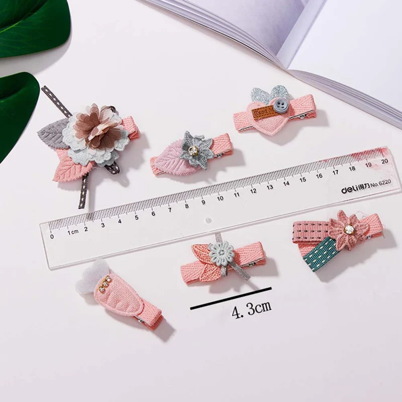 New Arrival Korea Cute Girls Cartoon Bow Hairpins Handmade Princess Gift Barrettes Hair Clip Hair Styling Accessories