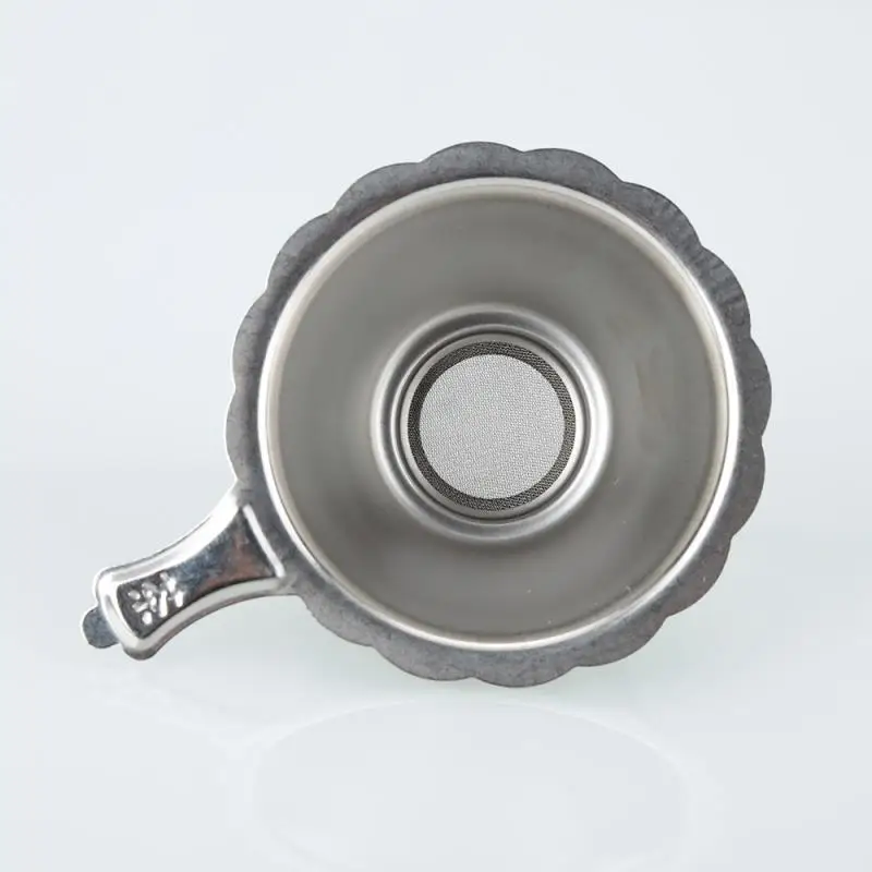 Tea Strainer Stainless Steel Tea Drain Double-layer Fine Mesh Tea Strainer Leaves Catcher Filter Sieve Silver Color Teaware Home Tool