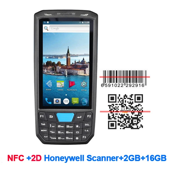 ISSYZONEPOS портативный pos-терминал КПК Android 8,1 1D 2D Honeywell сканер штрих-кода 4G NFC считыватель штрих-кодов портативный сборщик данных - Color: 2D nfc