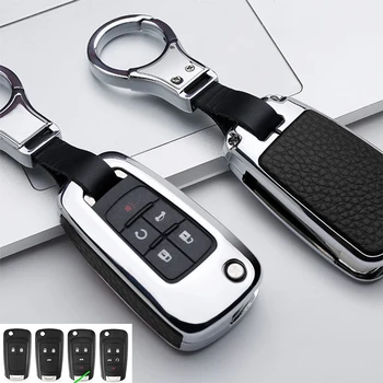 亜鉛合金革スマート車のリモートキーfobケースカバーホルダー用ビュイック、シボレーenclave encore gxラクロスアクセサリー