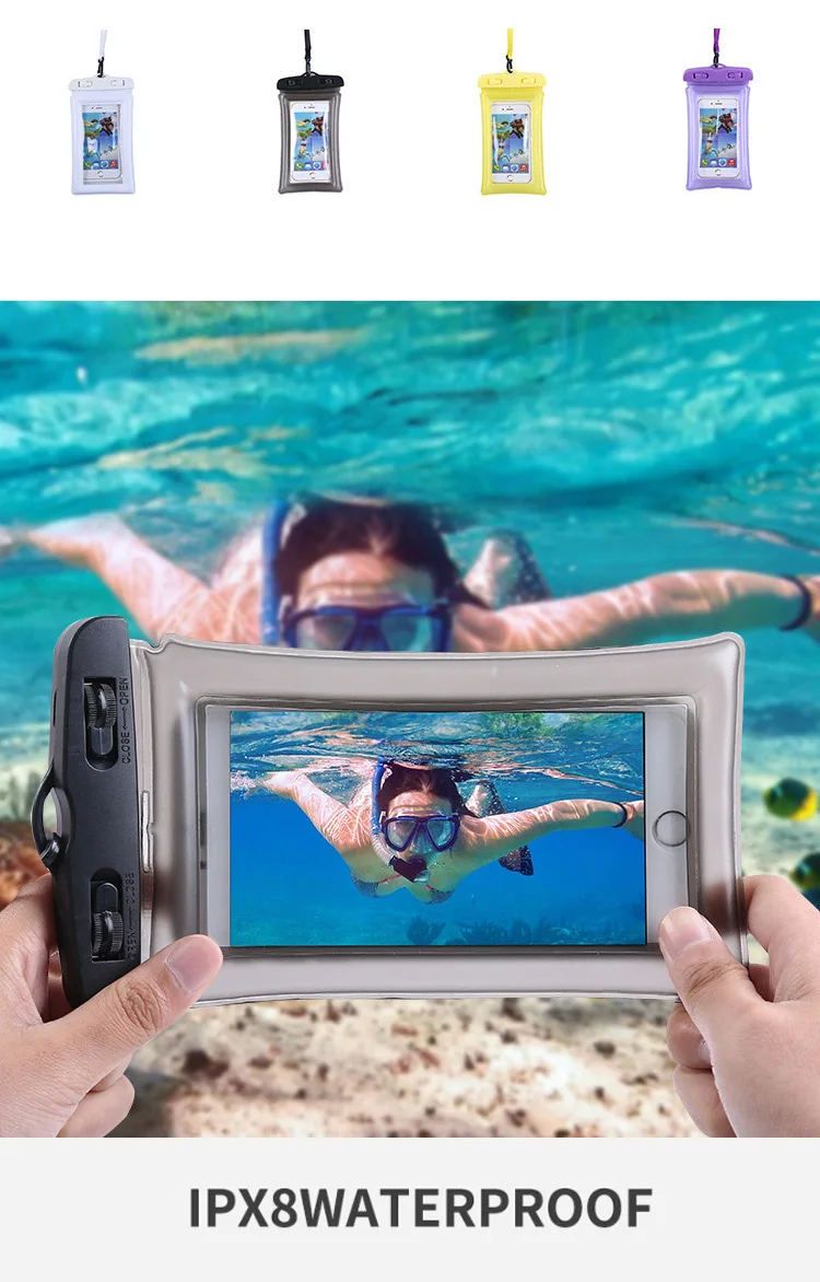 HAOJIE водонепроницаемый чехол для телефона плавающий IPX8 водонепроницаемый чехол для плавания сумка для хранения дайвинга аксессуары для телефонов для смартфонов