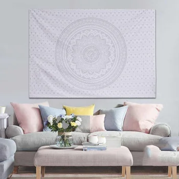 

Floral Pink Carpet Wall Tapestry Mandala India Bohemia Elephant Psychedelic Tenture Hippie Home Decor Wall Cloth Tapestries