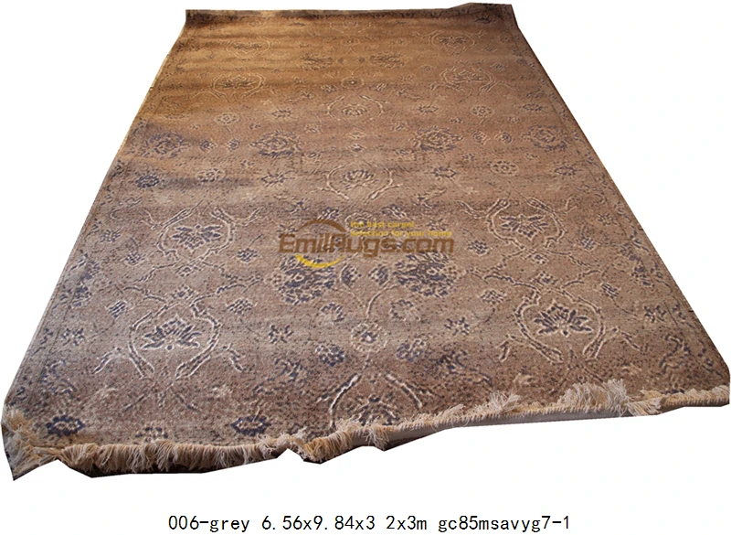 006-grey 6.56x9.84 Розовый ковер для гостиной толстый и плюшевый Savonnerie Европейский Реверсивный французский шик квадратный Ацтекское одеяло натуральный - Цвет: 006-grey 6.56x9.84