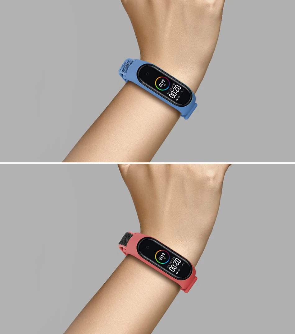 Нейлоновый ремешок BOORUI mi band 4, спортивный нейлоновый ремешок mi band 3, умные аксессуары, Сменный ремешок для xiaomi mi band 3/4