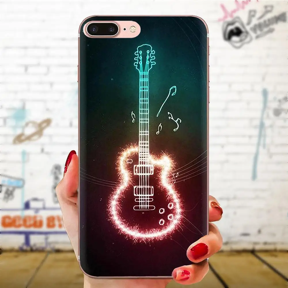 Для Apple iPhone 4 4S 5 5C 5S SE 6 6S 7 8 11 Plus Pro X XS Max XR Мягкий Силиконовый ТПУ прозрачный крутой лучший гитарный усилитель Marshall