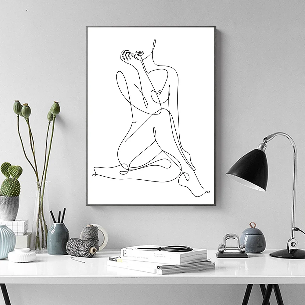 Sexy-Lady-Body-Line-Art-Painting-Nude-Naked-Woman-Yoga-Canvas-Poster-Abstract-Line-Drawing-Print (1)