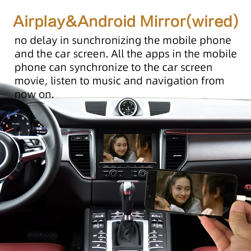 Sinairyu OEM Wireless Apple CarPlay for Porsche PCM 3.1 Android Auto Cayenne Macan Cayman Panamera Boxster 718 991 911 Car play