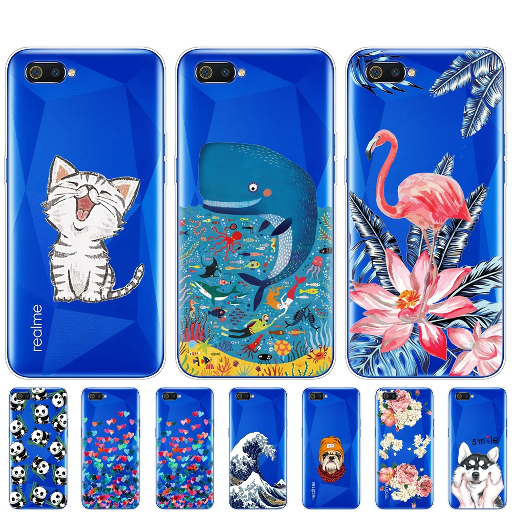 For Realme C2 Case Soft Silicon TPU Back For OPPO Realme C2 C 2 RealmeC2 RMX1941 Phone Cover