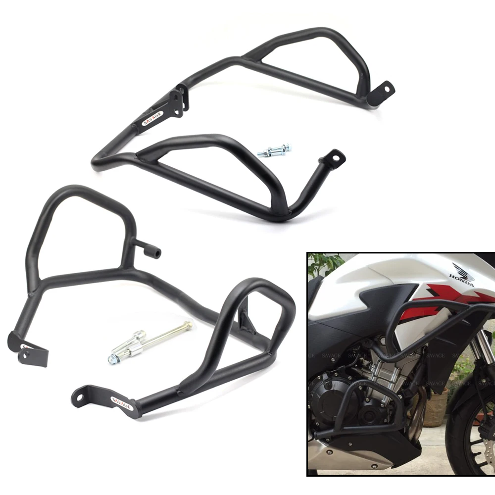 Обтекатель КЛОБУКА и двигателя краш бар протектор для Honda Cb500x Cb400x 2013 2018 14 15 16 17