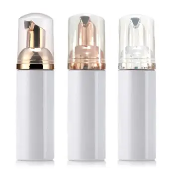 

60ML PET Clear Foam Bottle Empty Pump Bottles Refillable Travel Container for Liquid Soap Shampoo Lotion Shower Gel Dispenser