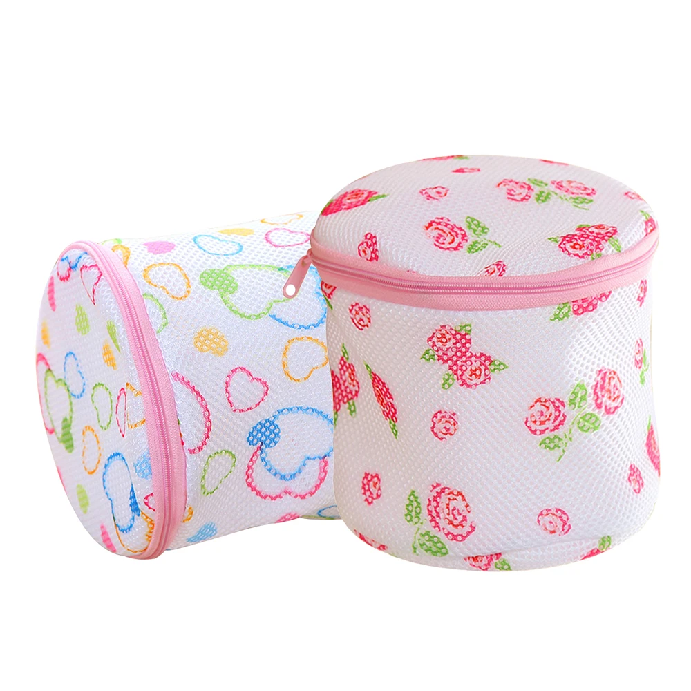 1Pc Random pattern Lingerie Washing Home Household Clothing Underwear Washing Bag Net Bra Wash Bag Zipper Mesh Laundry Storage Bag Basket Organizer - Цвет: 1Pc Random pattern