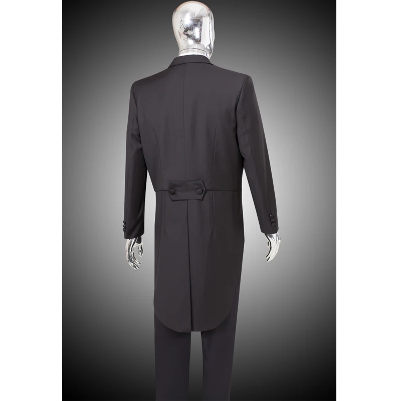 Men Classic Black White Slim Fit Lapel Tail Coat Tuxedo Wedding Groom Wear Stage Singer 4 Piece Suits Jacket Vest Pants XS-4XL Men Classic Black White Slim Fit Lapel Tail Coat Tuxedo Wedding Groom Wear Stage Singer 4 Piece Suits Jacket Vest Pants XS-4XL
