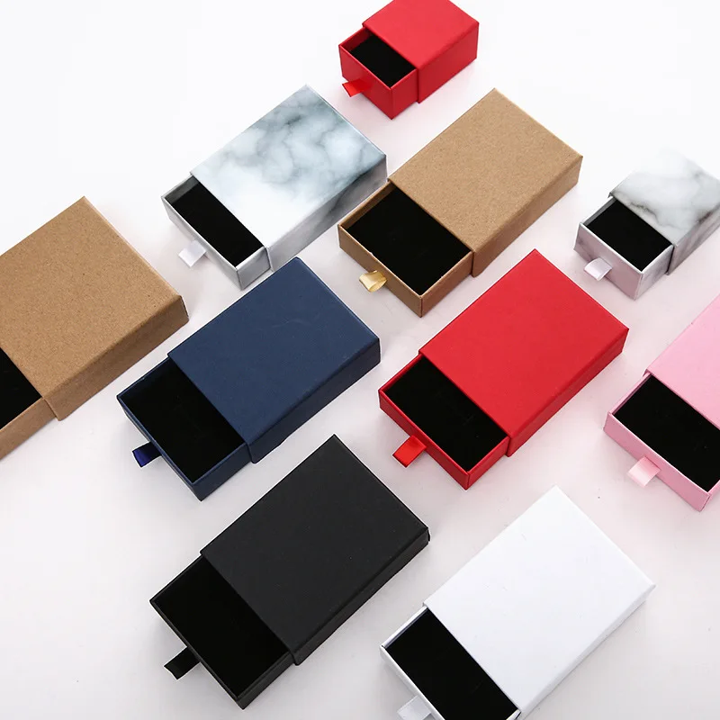 

Display Paper Gift Boxes For Jewellery Fashion Jewelry Boxes And Packaging Drawer Box Ring Bracelet Necklace Earring Holder