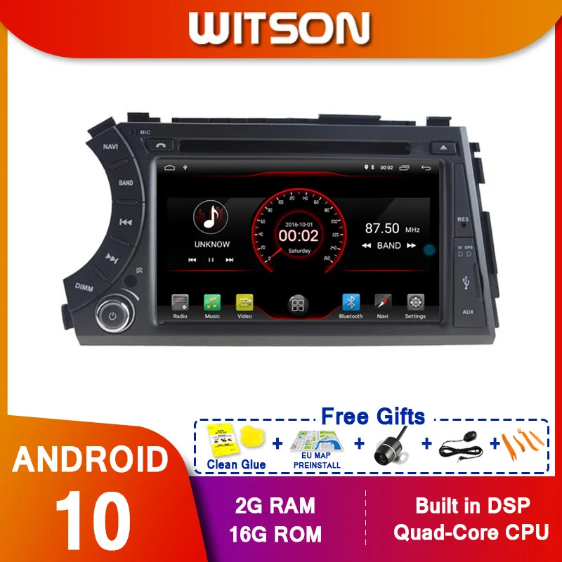 Автомобильный Dvd навигатор WITSON MTK Android 9 1 GPS для SSANGYONG Korando/Action мультимедиа