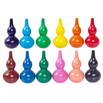 

Crayon Pen Drawing Multifunction Stationery School Home Graffiti Painting Brush Study Beginners Kids 3D Gourd Shaped