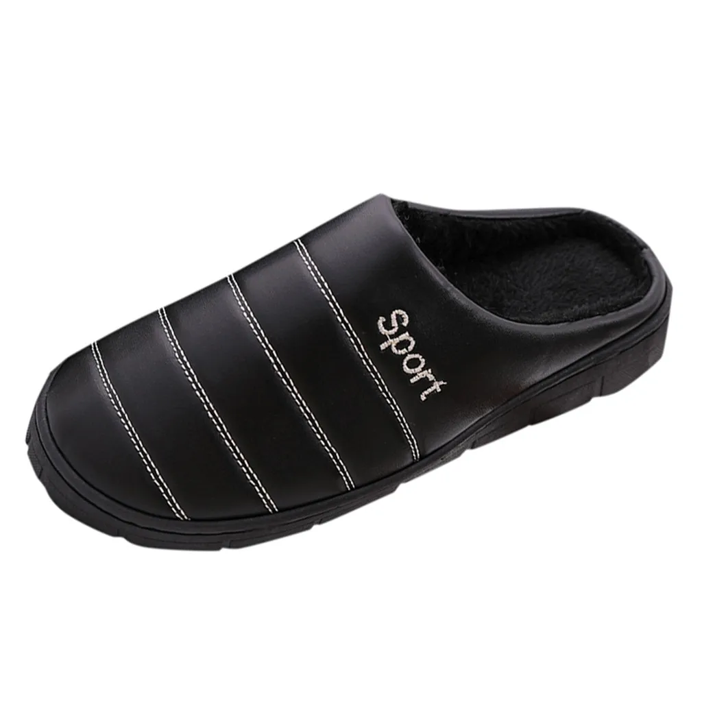Trendy Hot Lovely Beach Men's Large Size Casual Home Plus Velvet Warm Shoes Comfortable Cotton Slippers zapatos de mujer#109