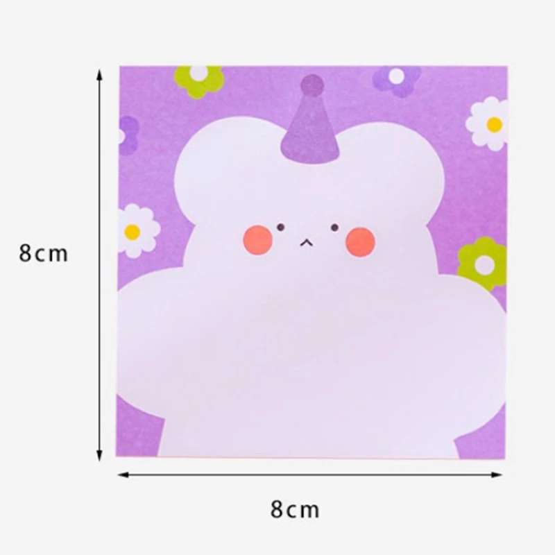 Lovely Cartoon Candy Bear Memo Pad Kawaii Stationery Diary DIY Sticky Notes Planner Notepad School Office Supply