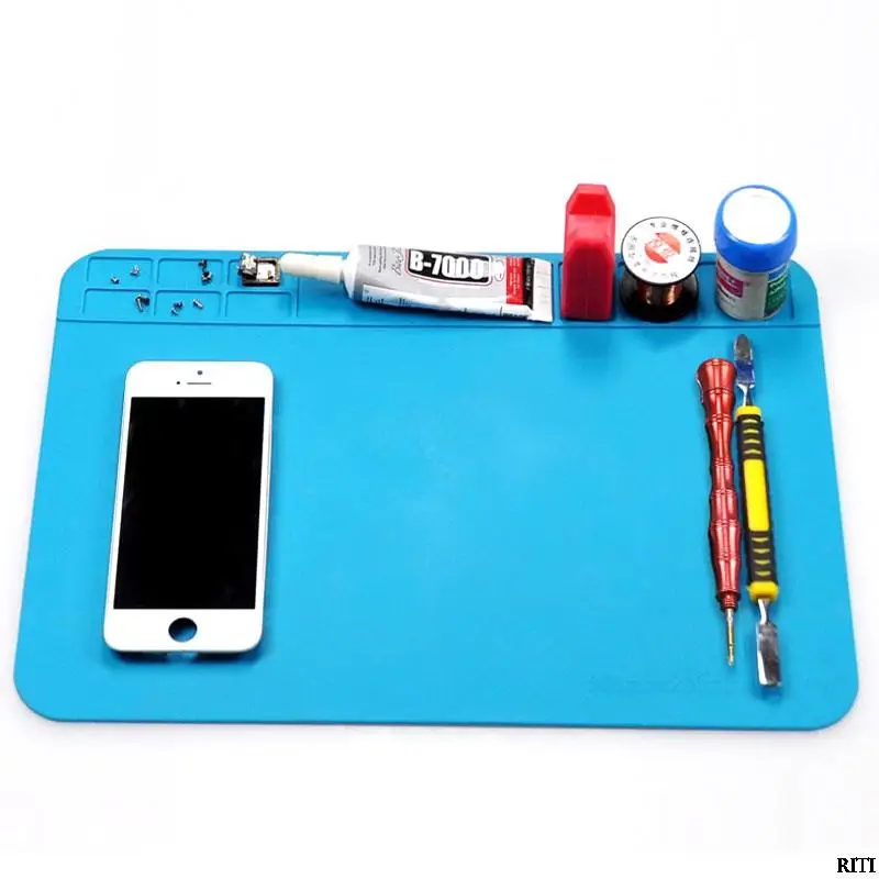 Heat Insulation Soldering Mat Computer Phone Repair Tools Kit Magnetic Working Repair Pad Heatresistant Maintenance Platform phone repair tools tool kit phone repair kit