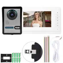 7 cal LCD wideo telefon drzwi intercom ekran aparatu system alarmowy do domu 110-240V czujnik ruchu dzwonek