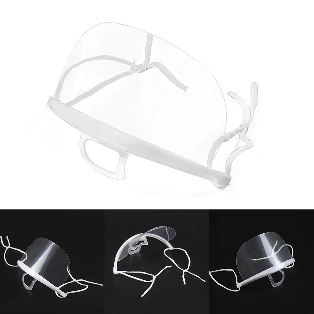 

20pcs High-Quality Environmental Protection Splash-Proof Safety Masks Smile Transparent Dust-Proof Anti-Fog Masks
