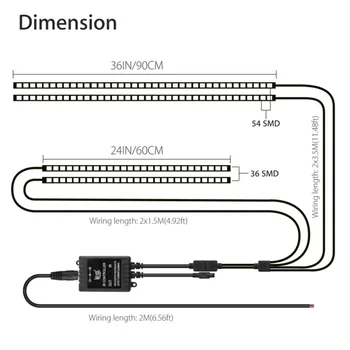 

IR Remote LED Strips Sensor Lights Car Truck Lighting Lamps High qualit