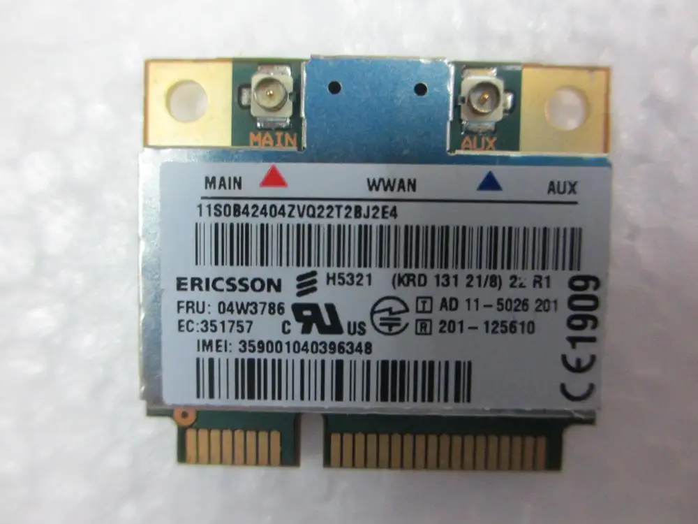 Разблокирована HS5321 H5321GW 3g модуль Половина мини pcie мобильный широкополосный карта wwan для lenovo Thinkpad FRU 04W3786 60Y3297