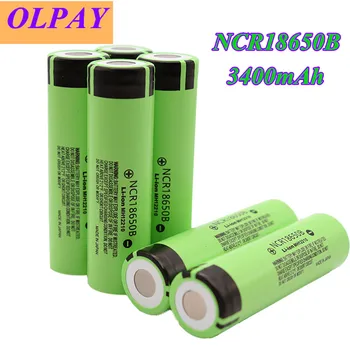 

100% Original 18650 Battery NCR18650B 3.7V 3400 mah 18650 Lithium Rechargeable Battery For Flashlight batteries