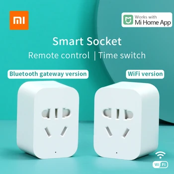 

Xiaomi Mi Smart Socket Mijia Smart home plug wifi or Bluetooth Version APP Remote Control Power Detection Work with Mi home APP