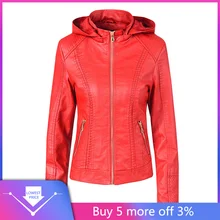 Готическое пальто из искусственной кожи женские толстовки зима осень мотоциклетная куртка черная верхняя одежда искусственная кожа полиуретан куртка пальто Горячая#3