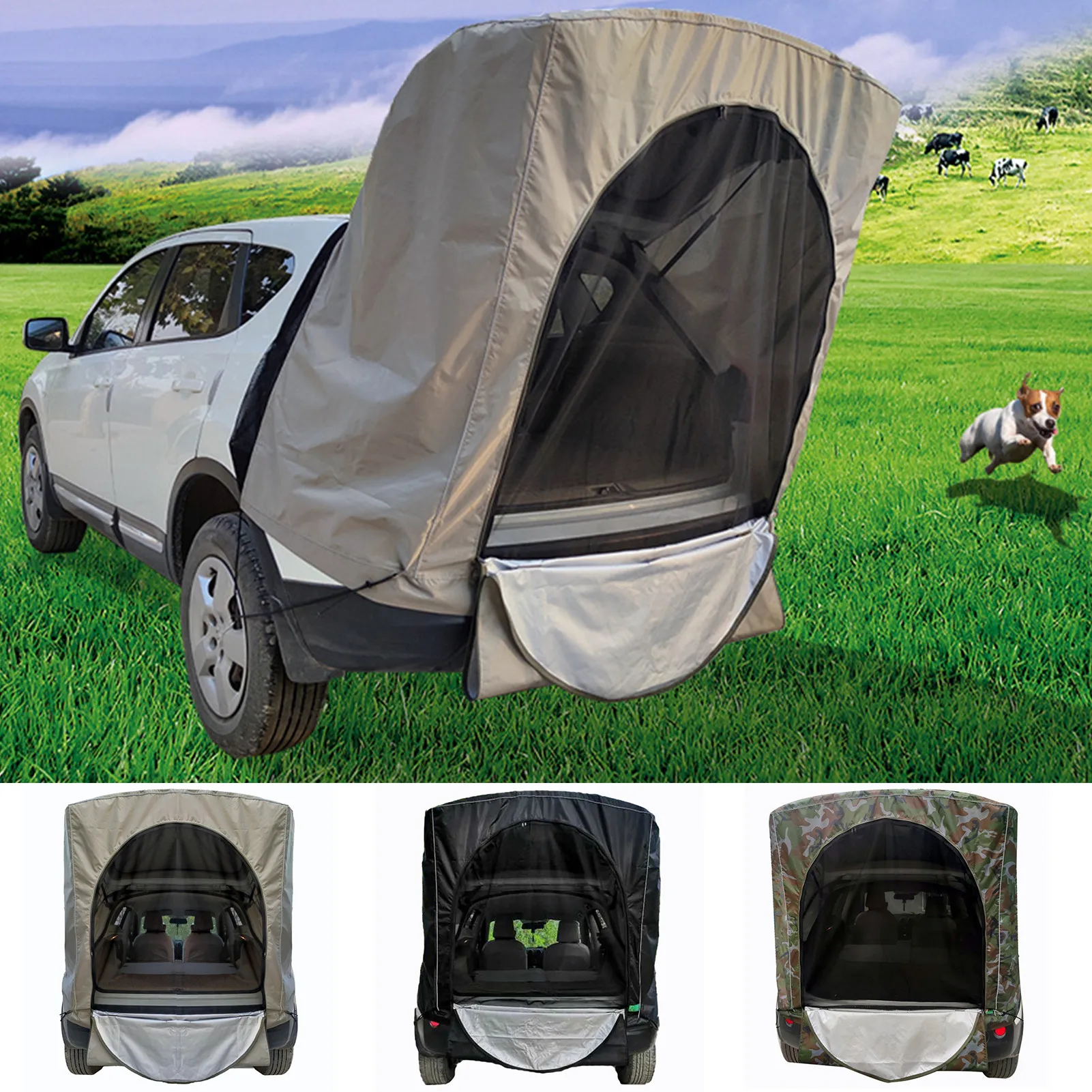 Car Side Tent Outdoor Camping Rainproof Travel Tent Car Tabernacle