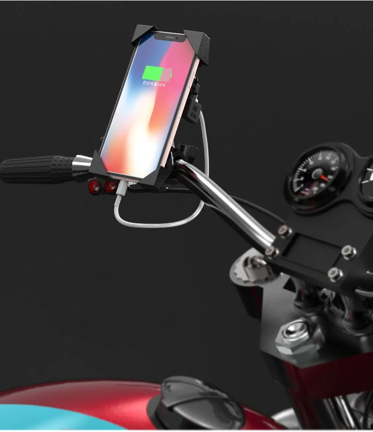 Saisika 360 ° велосипед, мотоцикл, Байк держатель для телефона с USB зарядным устройством для сотового телефона