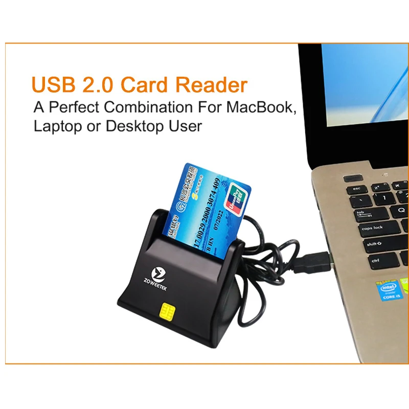 Zoweetek 12026-3 EMV USB считыватель смарт-карт Писатель военный USB общий доступ к смарт-карте ридер ISO7816 для SIM/ATM/IC/ID карты