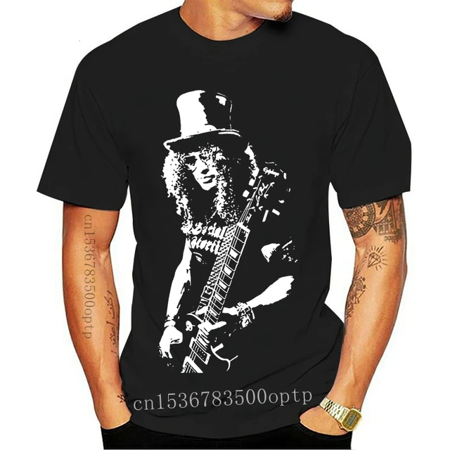 T-shirt Slash Guns N' Roses 100% Coton - Création Artisanale (Tailles S à XXL)