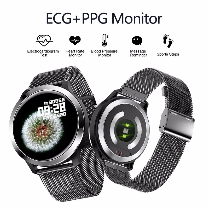 E70 IP68 Смарт часы IP68 Водонепроницаемый ЭКГ+ PPG кровяное давление монитор сердечного ритма Bluetooth IOS Android Мужские Женские Смарт-часы
