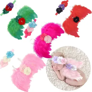 

AA Newborn Baby Girls Boys T-Shirts Summer Princess Baby Girls Angel Wings Costume Photo Photography Prop Outfits Infant Costume