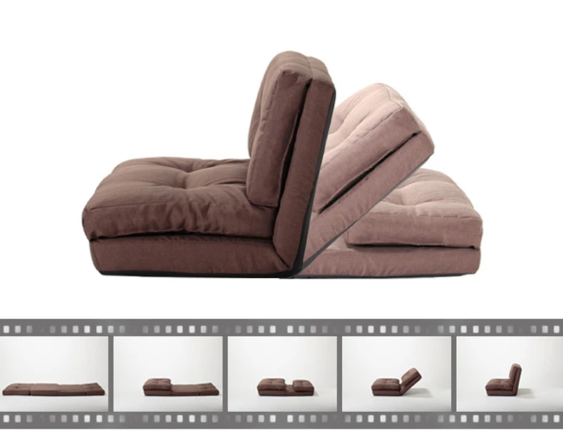 60 см одиночный складной Регулируемый ленивый диван-кровать татами, стул для спальни, хлопок, отдельно стоящий, моющийся, королевская кровать, Кресло-мешок