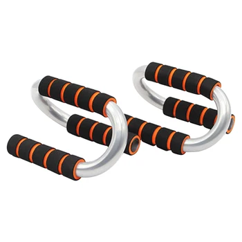

1pair Fitness Equipment Abdominal Muscle Building With Foam Handles Chest Training Sports Office Home Gym Push Ups Stand S Shape