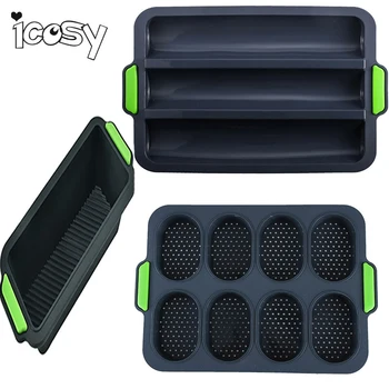 

3pcs Silicone Bread Pan Cake Mold for Cake Bakeware Tray Silicone Round Pound Cake Mold Household Non-stick Silicone Cake
