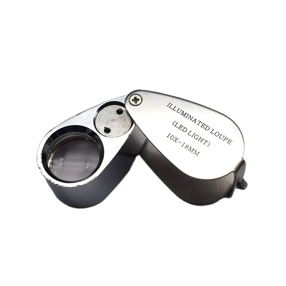 10x 20x 30x Illuminated Loupe Jeweler Magnifier Glass With Led Light