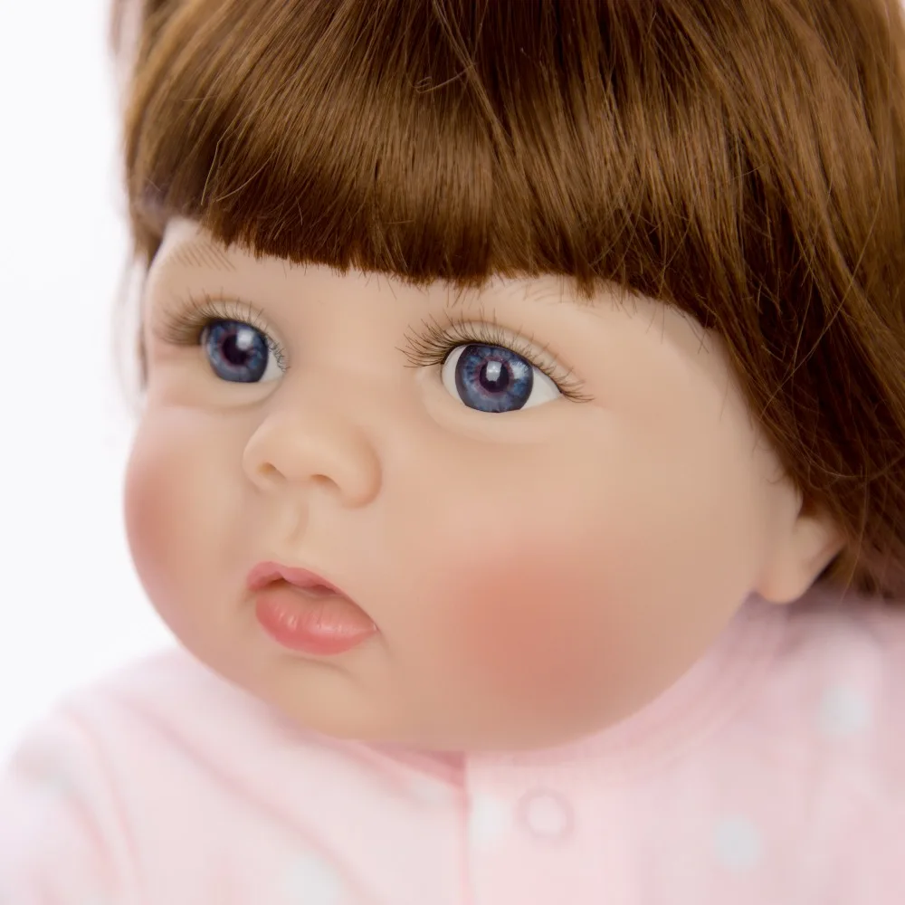 KEIUMI силиконовая кукла Reborn Baby 23 дюймов 57 см сюрприз Boneca Кукла Reborn Girl стиль волос для детей Рождественский подарок