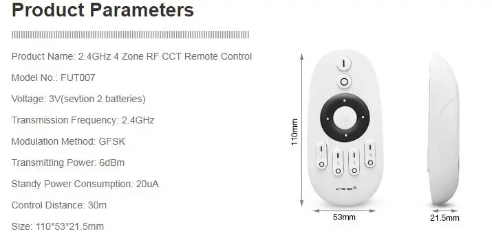 MiBOXER(milight) PL2 40 Вт цветовая температура светодиодный драйвер панели, входная мощность ac220в; Выходная DC30-40V; Выходная мощность(макс.) 40 Вт; 2 канала