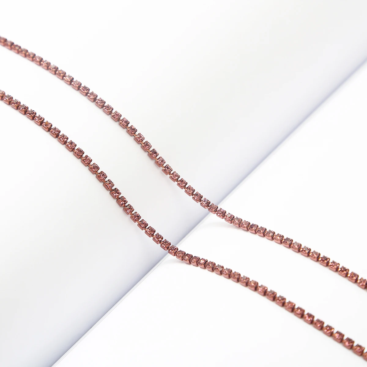 Colorful Rhinestone Chain for DIY Sewing and Clothing Accessories