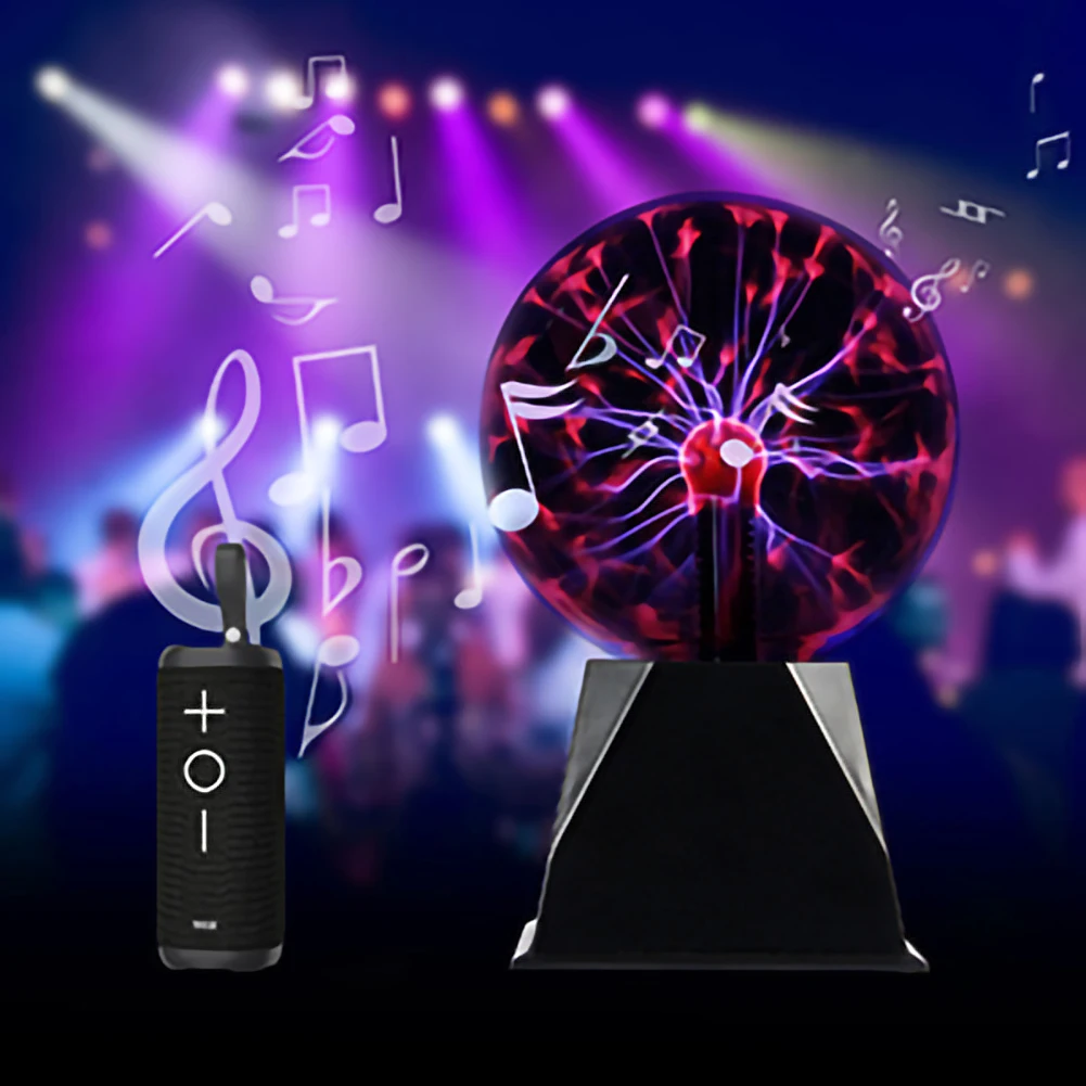 4/5/6/8 inch Plasma Ball Light Sphere Lightning USB Static Glitter Touch Sound Sensitive Christmas Decor Kids Gift Night Lamp home depot dinosaur light