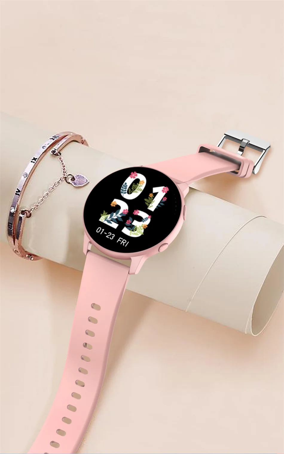 2021 New Ladies Smart Watch Full Touch Screen Sports Fitness watch IP68 waterproof Bluetooth For Android iOS Smartwatch Women